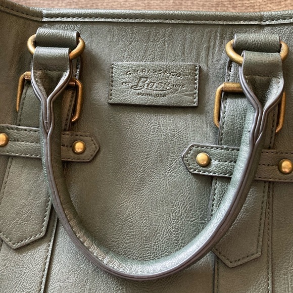 G.H Bass & Co Leather Handbag, Forest Green, Tote, Purse - Picture 2 of 10